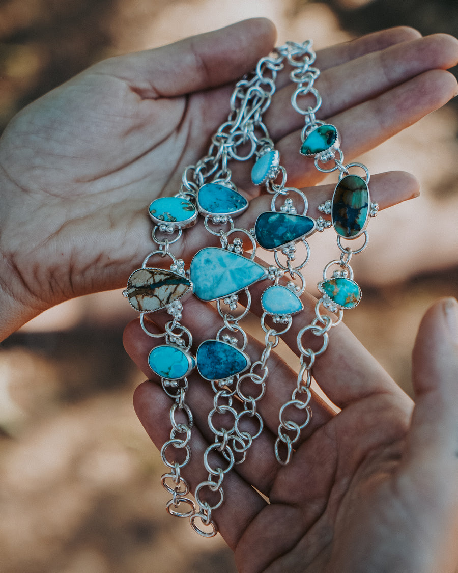 Larimar & Sonoran Gem Turquoise Bracelet