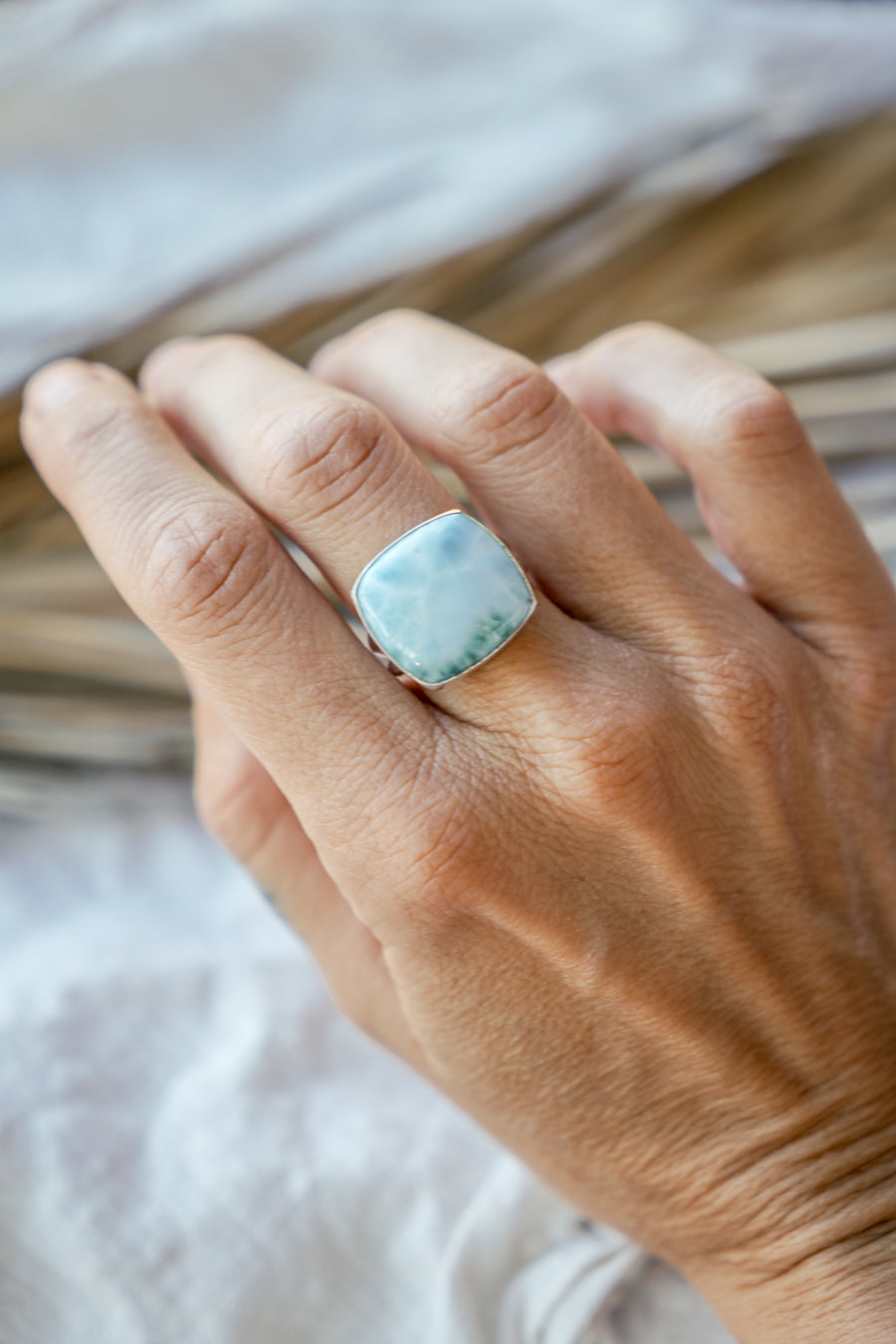 Larimar Ring (Size 8)