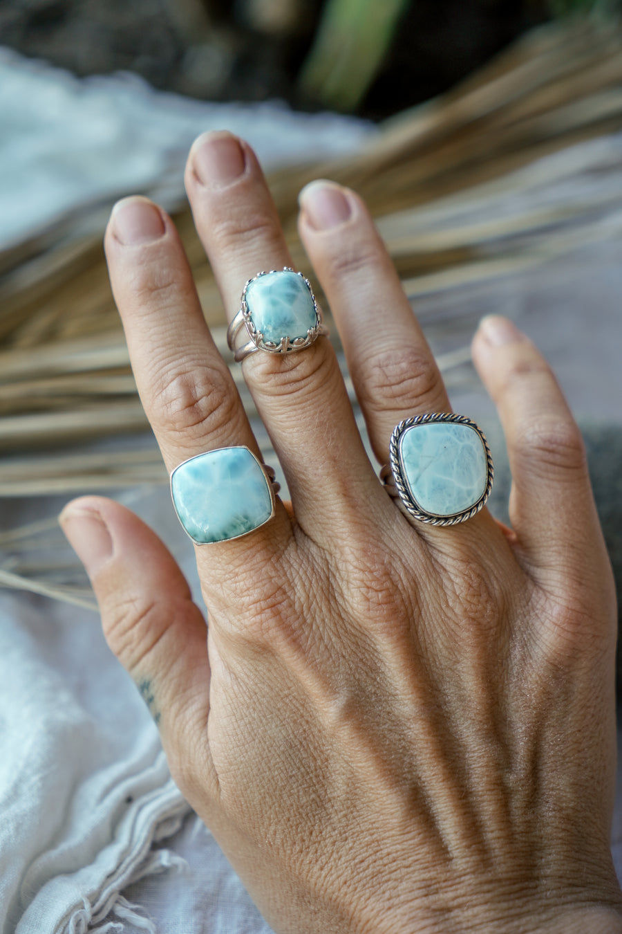 Larimar Ring (Size 8)