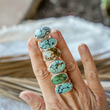 Horizontal Ring in Hubei Turquoise (Size 6.75)