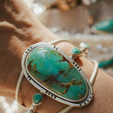 Royston Turquoise Cuff with Hubei Turquoise