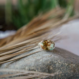 Horizontal Ring in Hubei Turquoise (Size 6.75)