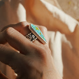 Kingman Turquoise Ring (Size 7)