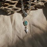 Kyanite Necklace with Sterling Silver Arrow