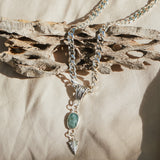 Kyanite Necklace with Sterling Silver Arrow