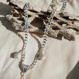 Kyanite Necklace with Sterling Silver Elements