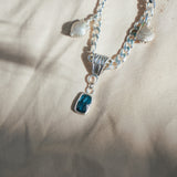Kyanite Necklace with Sterling Silver Elements