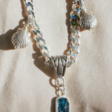 Kyanite Necklace with Sterling Silver Elements
