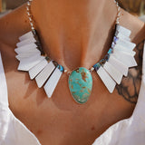 Canyon Wings Collar in Royston Turquoise