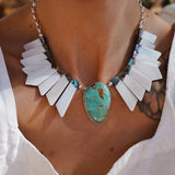 Canyon Wings Collar in Royston Turquoise