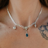 Kyanite Necklace with Sterling Silver Elements