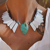Canyon Wings Collar in Royston Turquoise
