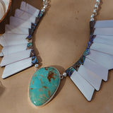Canyon Wings Collar in Royston Turquoise