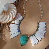 Canyon Wings Collar in Royston Turquoise