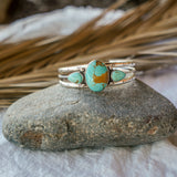 The Agave Cuff in Kingman Turquoise