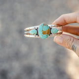 The Agave Cuff in Kingman Turquoise
