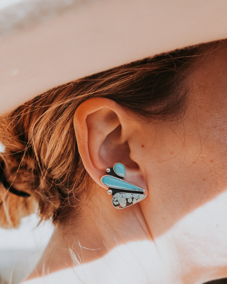 Ear Crawlers in Campitos & Hubei Turquoise