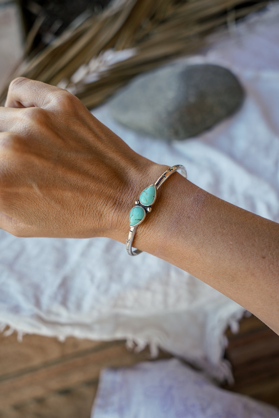The Westbound Cuff in Kingman Turquoise