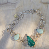 Whitewater Turquoise & Sterling Opal Bracelet