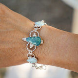 Whitewater Turquoise & Sterling Opal Bracelet