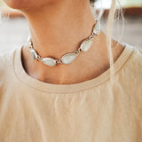 Statement Choker in Rainbow Moonstone