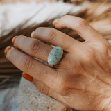 Horizontal Ring in Hubei Turquoise (Size 8)