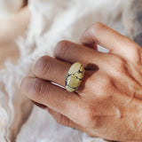 Horizontal Ring in Hubei Turquoise (Size 7)