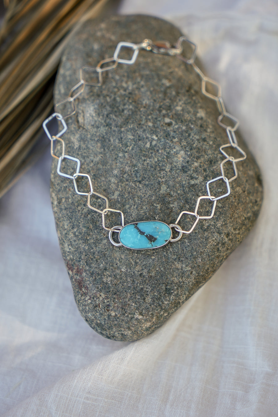 Anklet in Nevada Fox Turquoise