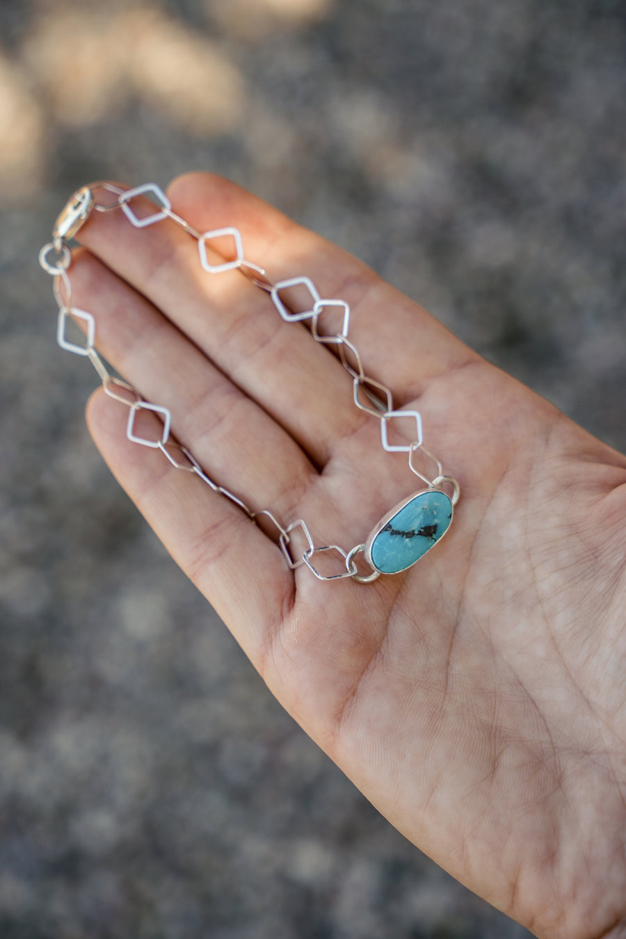 Anklet in Nevada Fox Turquoise
