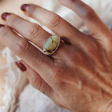 Horizontal Ring in Hubei Turquoise (Size 9.5)
