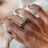 Horizontal Ring in Hubei Turquoise (Size 9.5)