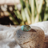 Horizontal Ring in Hubei Turquoise (Size 8.5)