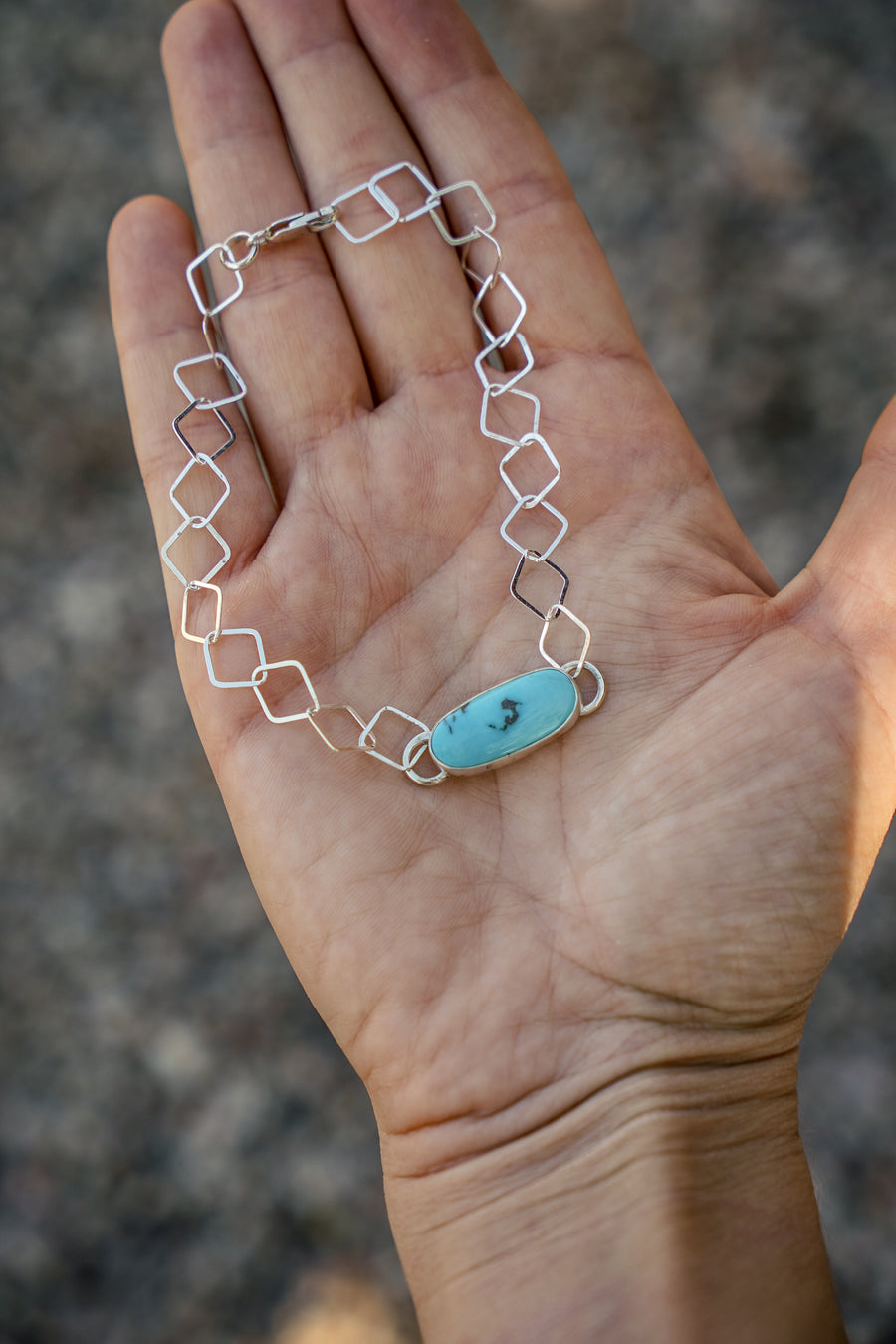 Anklet in Nevada Fox Turquoise
