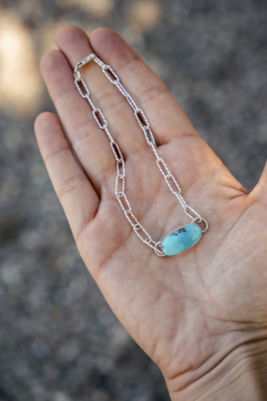 Anklet in Nevada Fox Turquoise