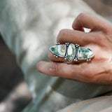 Cairn Ring in Ocean Jasper (Size 7.5)