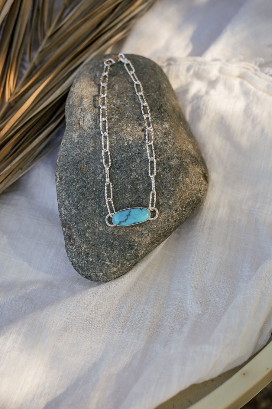 Anklet in Nevada Fox Turquoise