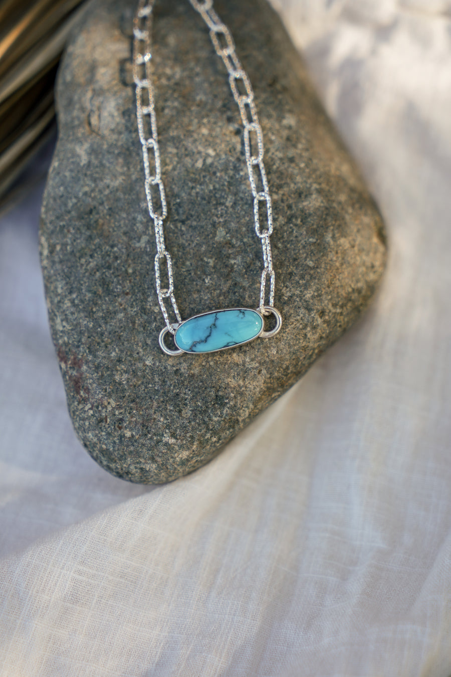 Anklet in Nevada Fox Turquoise