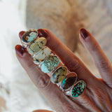 Horizontal Ring in Hubei Turquoise (Size 7)