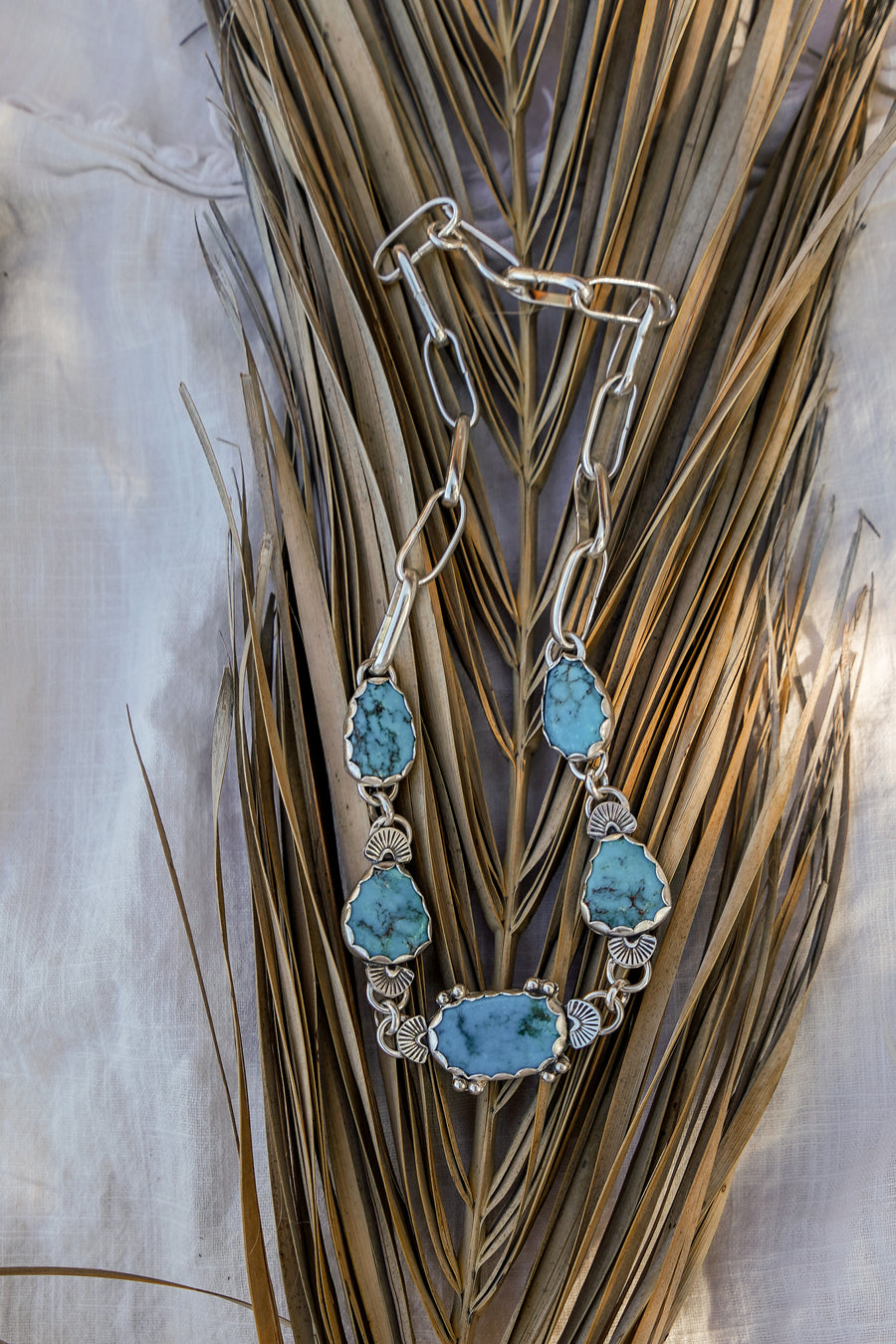 Adjustable Statement Choker in Sonoran Gem Turquoise