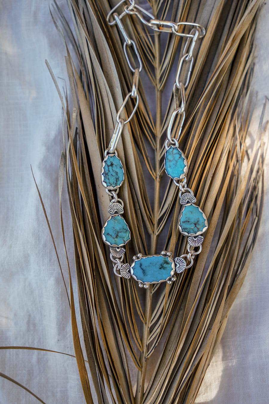Adjustable Statement Choker in Sonoran Gem Turquoise
