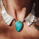 The Desert Wings Collar in Royston Turquoise