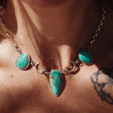 The Cosmic Turquoise Necklace in Royston Turquoise