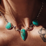 The Cosmic Turquoise Necklace in Royston Turquoise