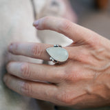 Rainbow Moonstone Ring (Size 6.5)