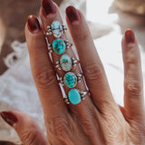 Ellipsis Ring in Campitos Turquoise (Size 8.75)