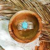 Statement Cuff in Whitewater Turquoise