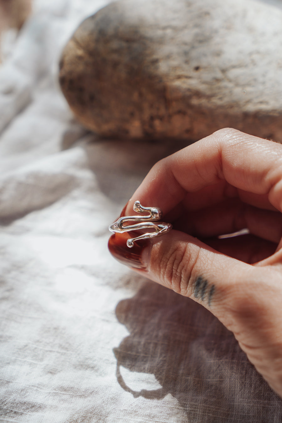 Free-form Serpent Ring (Size 7.75)