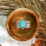 Statement Cuff in Whitewater Turquoise