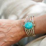 Statement Cuff in Whitewater Turquoise