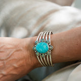 Statement Cuff in Whitewater Turquoise
